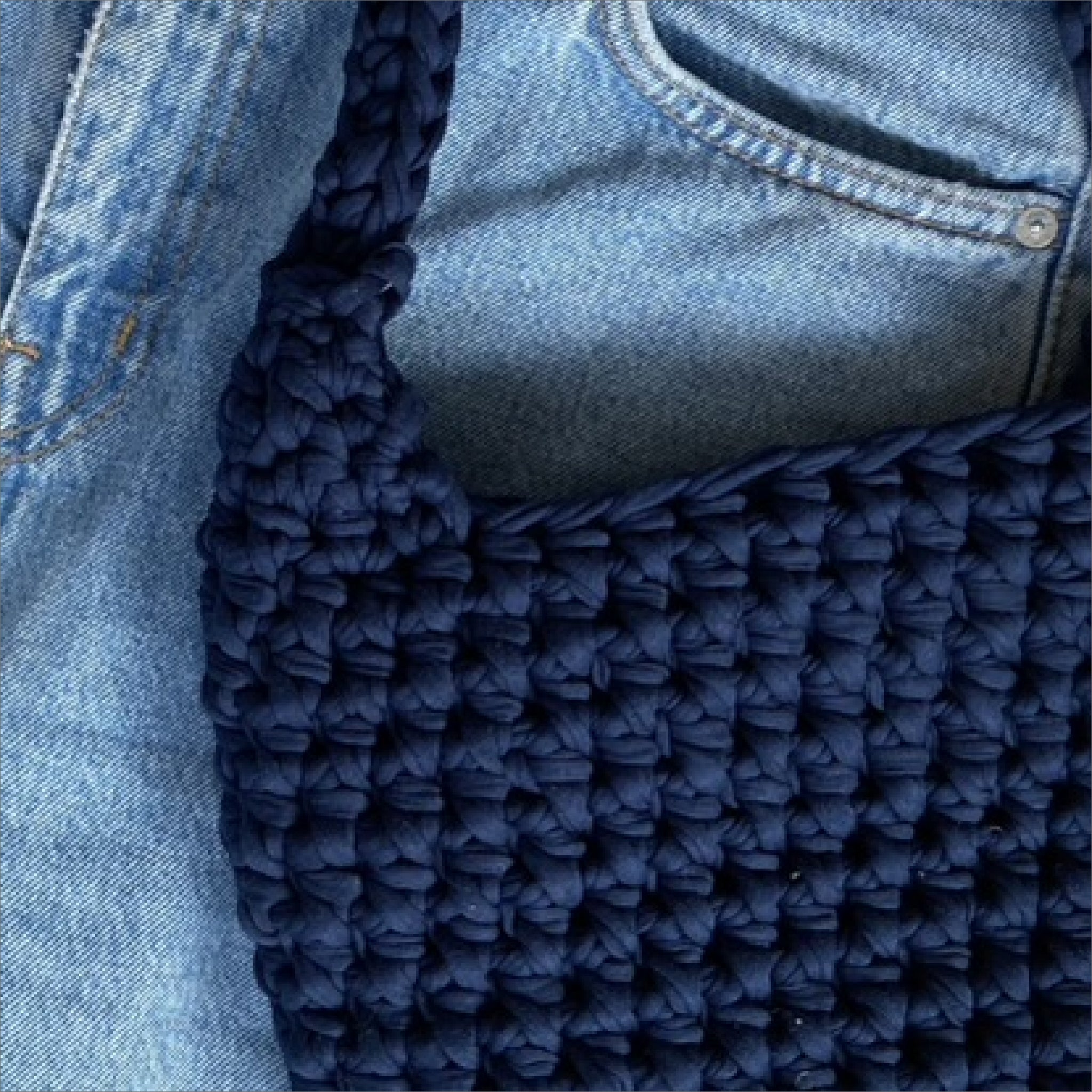 Crochet Rectangular Purse with Built-in Handle – MynLove